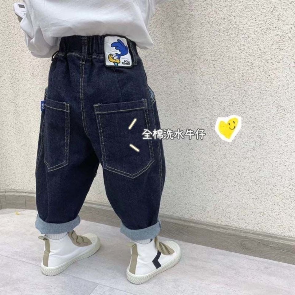 Quần Jeans Một Mảnh Thời Trang Mùa Hè Hàn Quốc Dành Cho Bé Trai