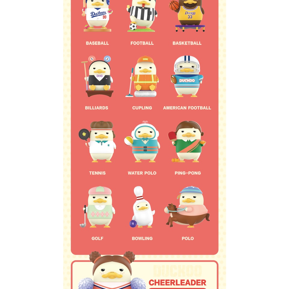Mô hình đồ chơi nhân vật Mart Duckoo POP MART độc đáo sáng tạo