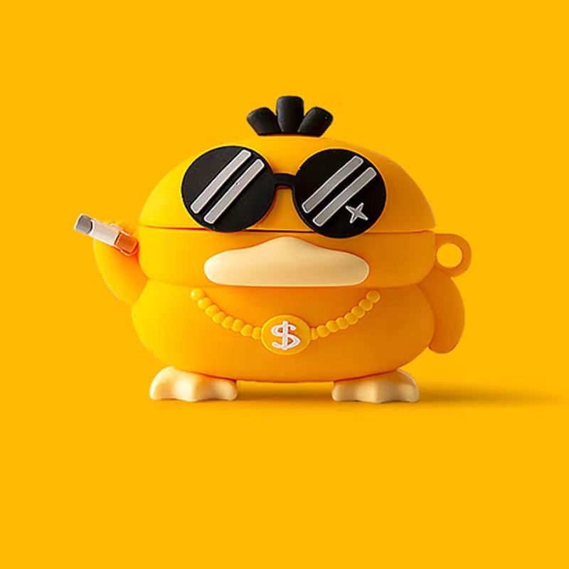 Hoạt Hình Vỏ Bảo Vệ Hộp Sạc Tai Nghe oppo enco buds 2 Hình Chú Vịt Vàng & Ngôi Sao Nhỏ Dễ Thương