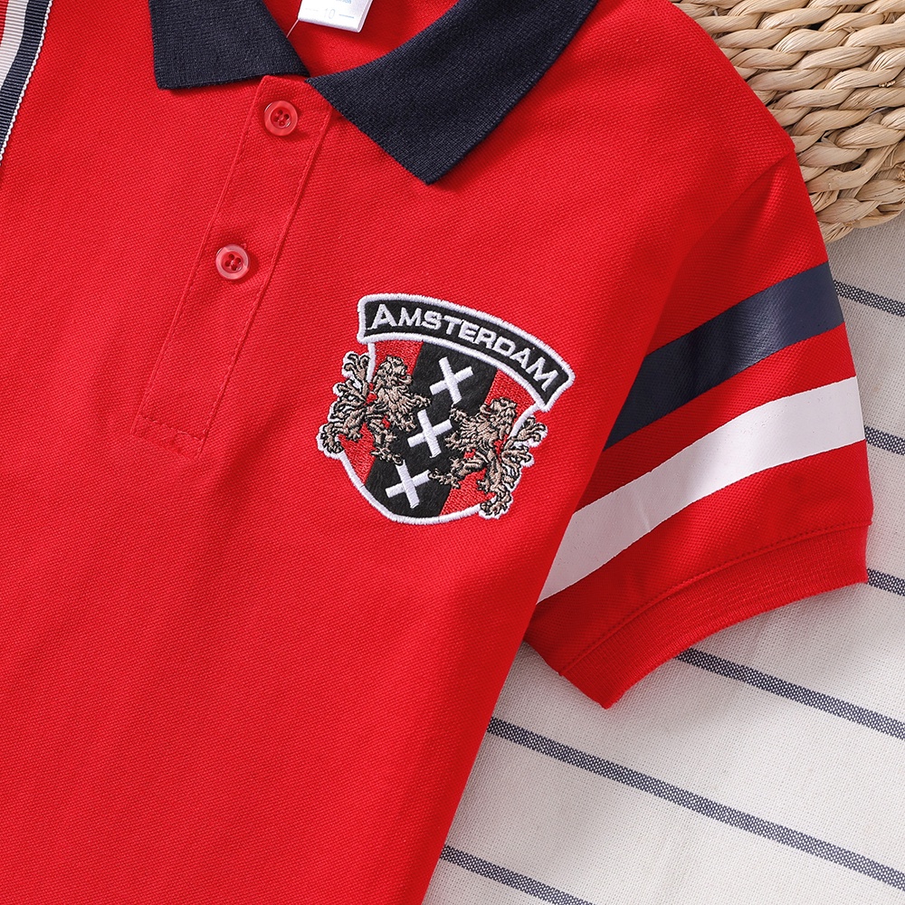 Áo polo Cotton Thời Trang Hàn Quốc Dành Cho Bé Trai