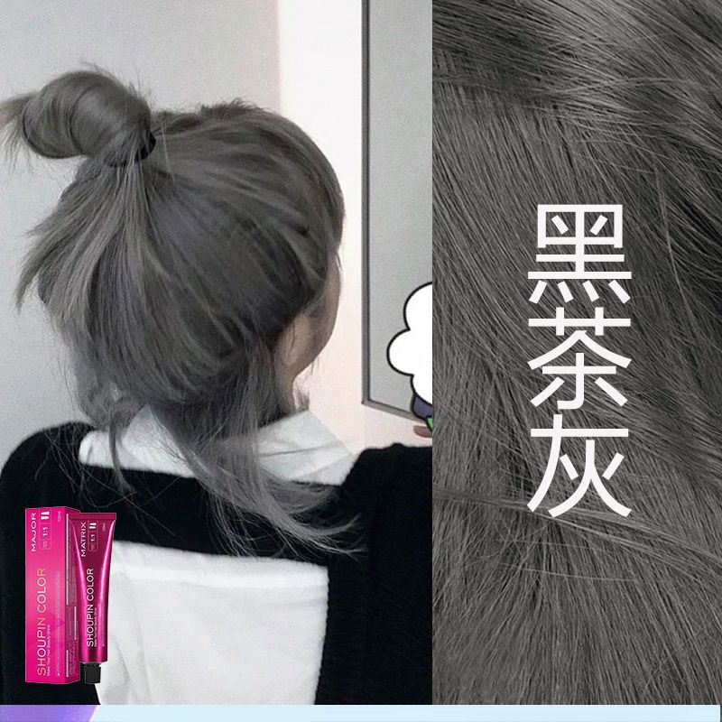 Đen Thuốc Nhuộm Tóc Thành Phần Trà Xám / Trà Đen / Xám 2023 Không Phai Màu Cho Học Sinh 2023