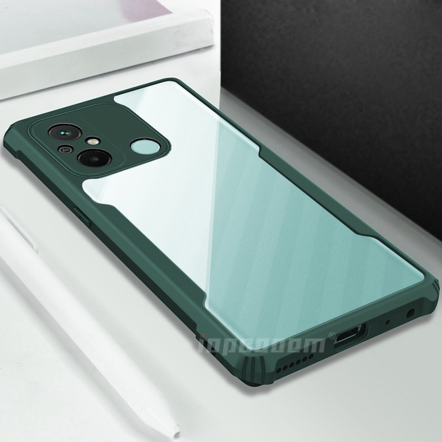 Ốp Điện Thoại Acrylic Trong Suốt Chống Sốc Cho Xiaomi Redmi 12C 11A 10C 10 Power Prime 4G
