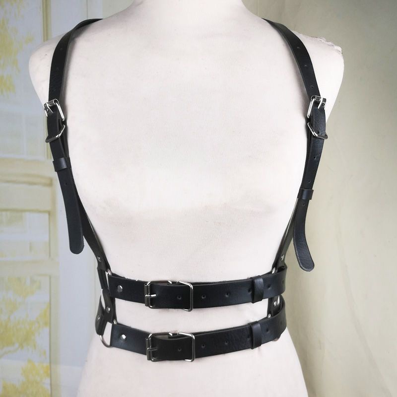 Áo Khoác Vest Có Dây Đeo Vai Phong Cách punk Cá Tính Cho Cả Nam Và Nữ