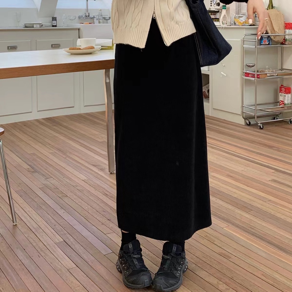 Chân Váy Bút Chì Lưng Cao Phong Cách Hàn Quốc Mới