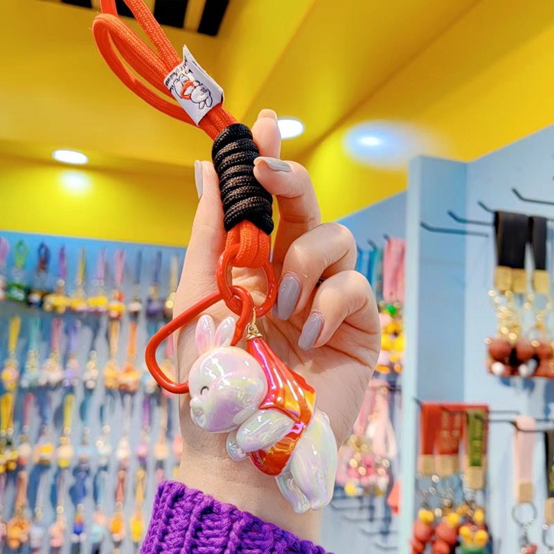 Móc Khóa Thỏ Kailin Mạ Điện Nhiều Màu Sắc Dễ Thương