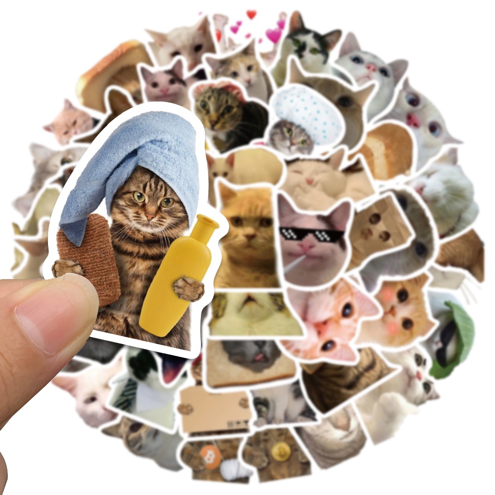 Bộ 50 Miếng Dán Chống Thấm Nước Họa Tiết Hoạt Hình Dễ Thương Trang Trí Ván Trượt
