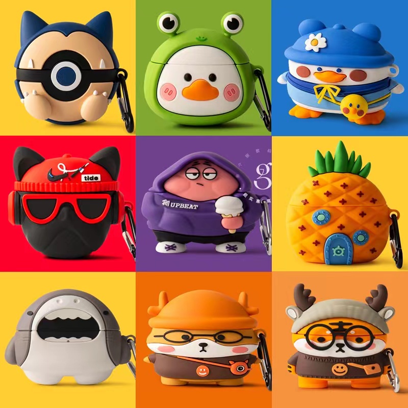 OPPO Enco Buds 2 case Vỏ Bảo Vệ Hộp Sạc Tai Nghe OPPO Enco Buds 2 Mềm Họa Tiết Hoạt Hình Kaai briquettes & Shiba Inu