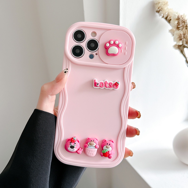 Ốp Điện Thoại Kiểu Vali Họa Tiết Gấu Nâu Cho iPhone 12 13 11 PRO MAX XR 11 12 PRO X XS MAX