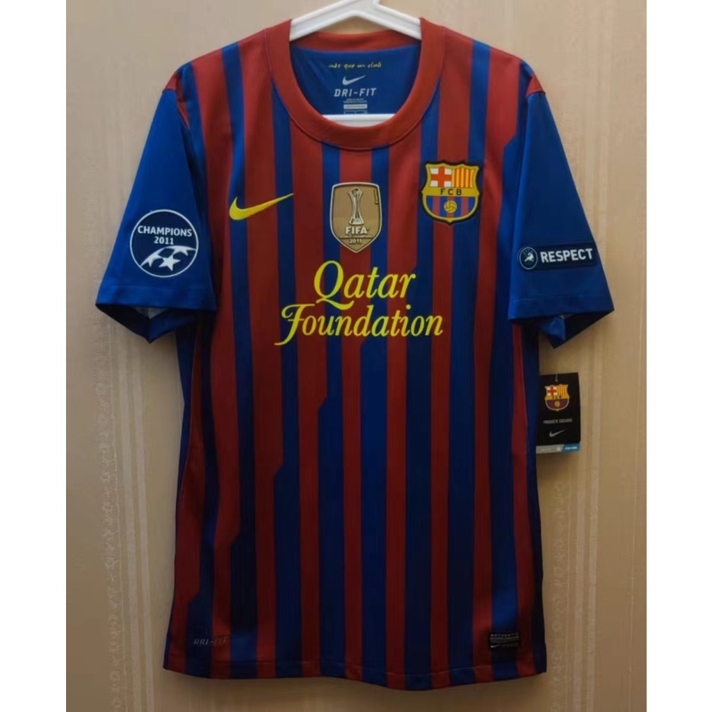 Áo Thun Số 11 12 Barcelona Sân Nhà MESSI XAVI