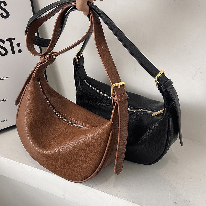 Ielgy Túi Đeo Chéo Chất Liệu Pu Điều Chỉnh Được Hình Bánh Bao / Cấu Trúc Vĩnh Viễn: Ngăn Đựng Thẻ Có Khóa Kéo