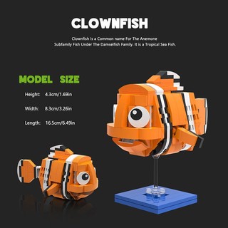 Đồ Chơi Lắp Ráp Mô Hình Cá Hề Nemo-Nemo