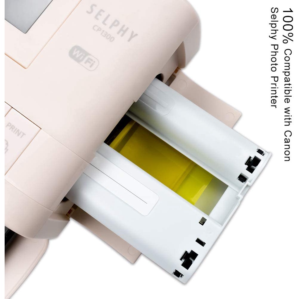 Compatible Canon Selphy CP1500 CP1300 CP1200 Ink Cassette 1pc, KP-108IN KP108IN KP108 for Canon Selphy Máy In Ảnh CP1300 CP1200 CP1000 CP820 CP810 CP800 CP790 CP780 Compact Photo Printers