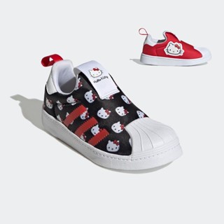  Ad x HELLO KITTY giày chạy bộ trẻ em cỏ ba lá siêu sao 360 trẻ em cổ điển tập đi Bé trai bé gái trượt trên giày thể thao giày trẻ em 