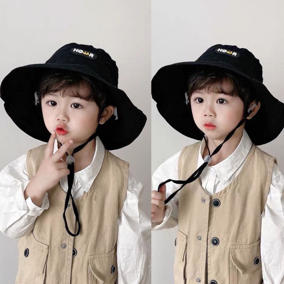 Mũ Tai Bèo Cotton Chống Nắng Phong Cách Hàn Quốc Dành Cho Bé Trai Và Bé Gái