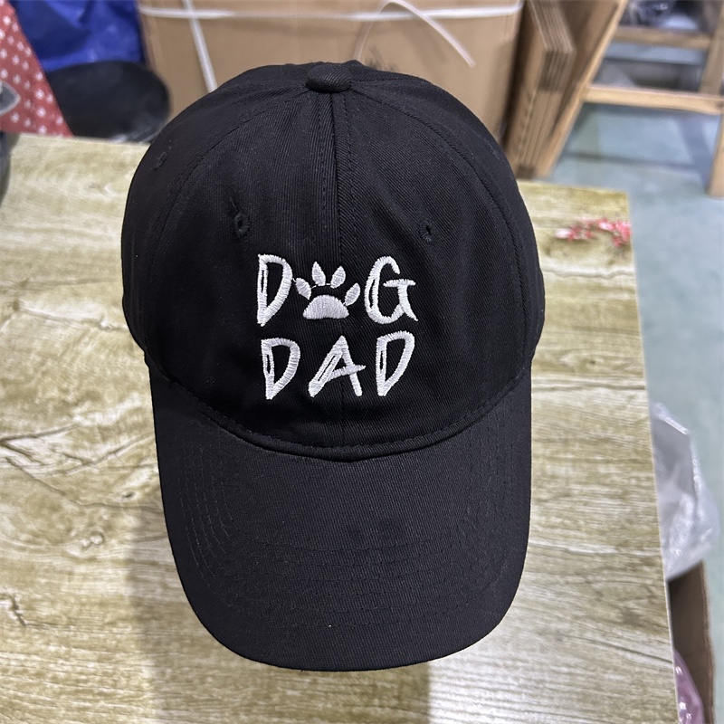 Mũ Lưỡi Trai Cotton Thêu Hình Chú Chó Ngộ Nghĩnh Thời Trang Phong Cách hip hop Cho Nam