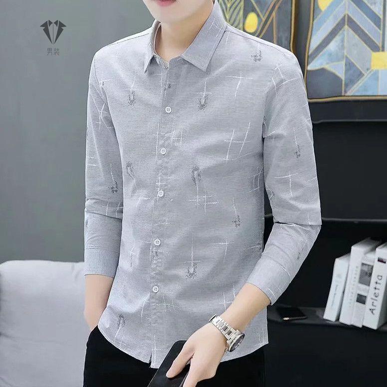 Áo Sơ Mi Tay Dài Phong Cách Hàn Quốc Thời Trang Thu Đông 20 Cho Nam 24 inch 30 Tuổi
