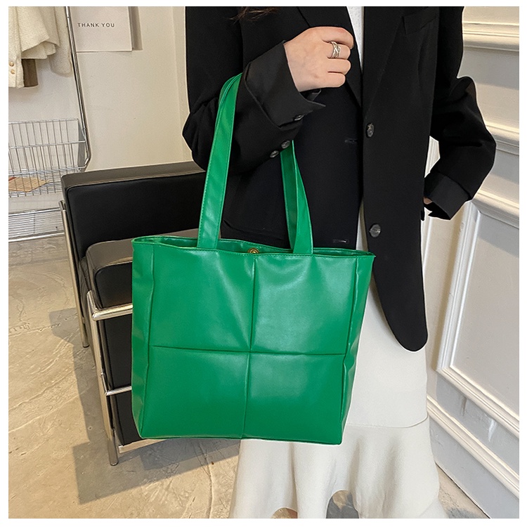 Túi Xách Da Màu Đen / Trắng Cỡ Lớn 30 * 35cm