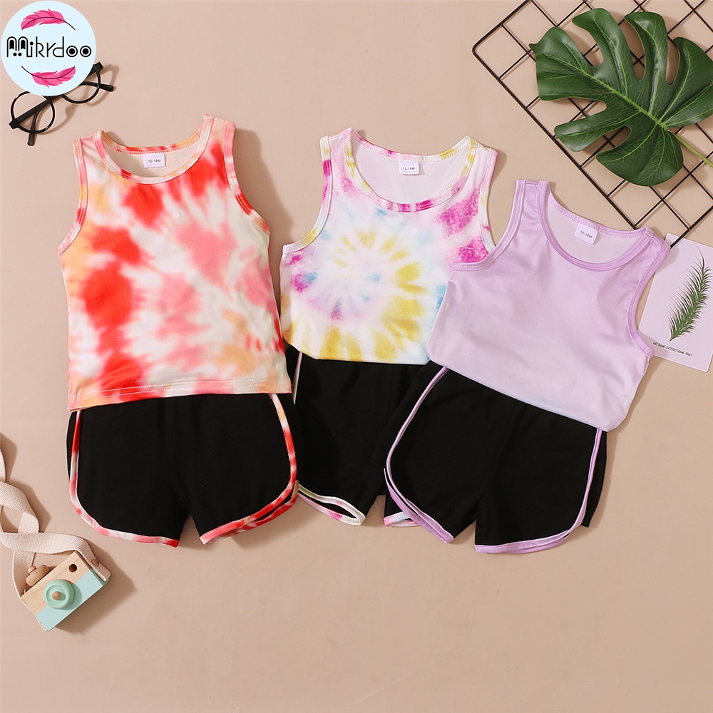 Set Đồ Mùa Hè 2 Món Gồm Áo Ba Lỗ + Quần Ngắn Cho Bé Trai 1-4 Tuổi