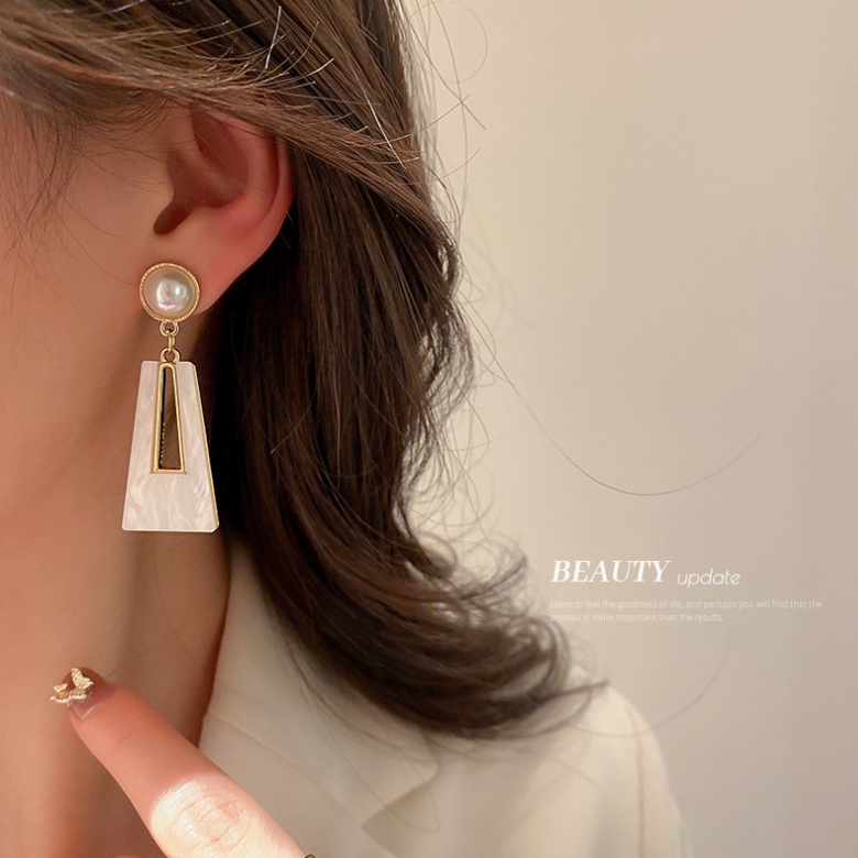 Bông Tai Hình Học Bằng Acrylic Thời Trang Sang Trọng Cho Nữ / Khuyên Tai