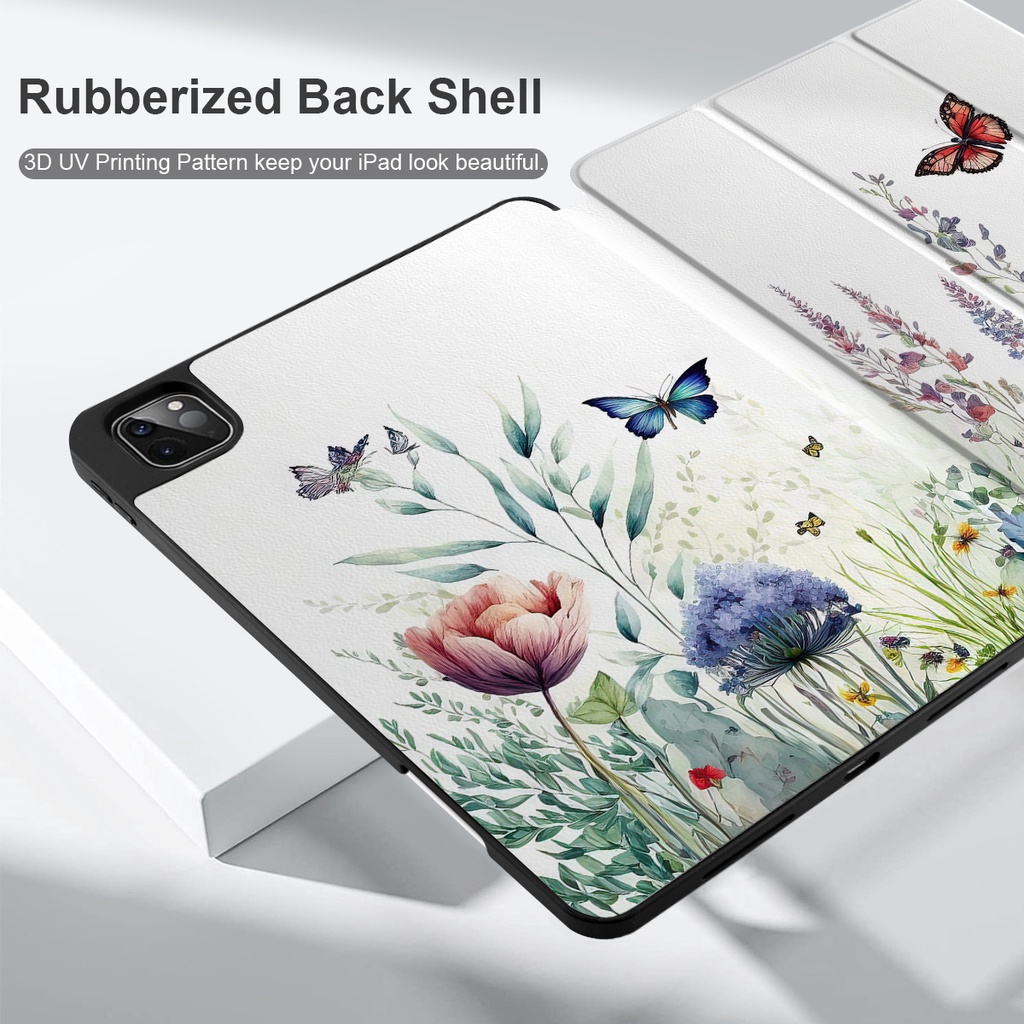 Bao da máy tính bảng Batianda nắp gập từ tính thích hợp cho iPad Pro11 12.9inch Mini6 Air4 Air5 2022 2021 2020 2018 10.9inch 10th Gen 10.2inch 9th / 8th / 7th Ốp