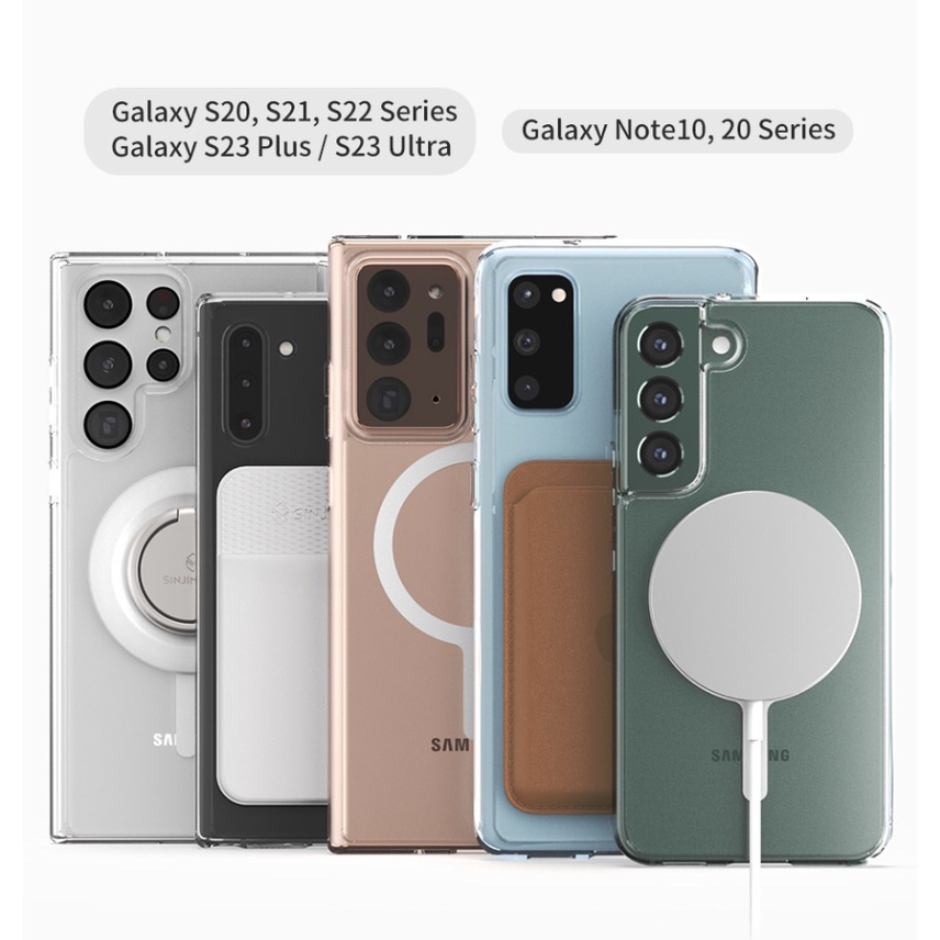 Ốp Điện Thoại Trong Suốt Đơn Giản Cho galaxy s23 s22 s21 s20 ultra plus note 20 10