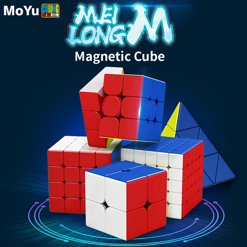 Moyu 2x2 3x3 4x4 5x5 Kim tự tháp Rubik Cube Chuyên nghiệp Moyu Meilong 2x2 3x4 4x4 5x4 Kim tự tháp R