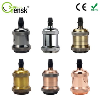 Đầu đèn e27 110v 220v e26 e27 nhôm vintage ổ cắm