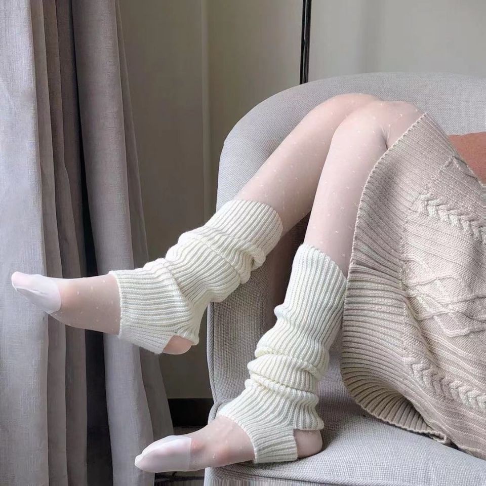 Tất Dệt Kim Dài Qua Gối Giữ Ấm Chân Phong Cách Lolita Hàn Quốc Cho Nữ