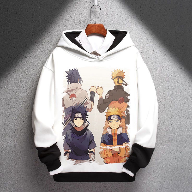 Áo Hoodie Lót Nhung Dày Dặn Họa Tiết Hoạt Hình Naruto Thời Trang Mùa Đông Cho Nam Và Nữ