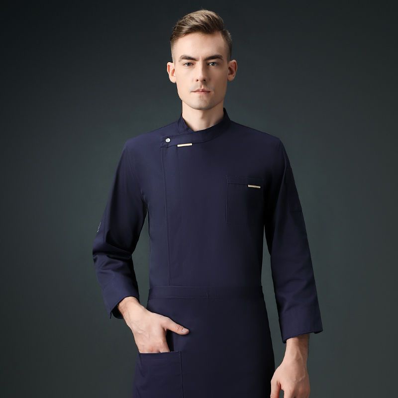 Áo Đồng Phục Đầu Bếp Tay Dài Chất Liệu Cotton 2.25