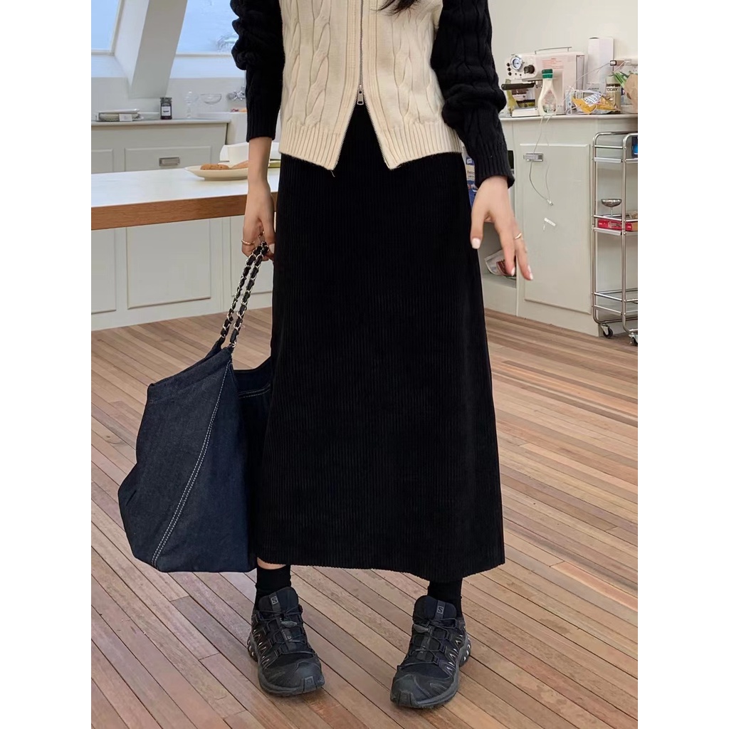 Chân Váy Bút Chì Lưng Cao Phong Cách Hàn Quốc Mới