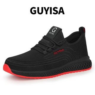  Guyisa Giày Bảo Hộ Lao Động Mũi Thép Đế Cao Su Màu Đỏ size 35-50 9156 
