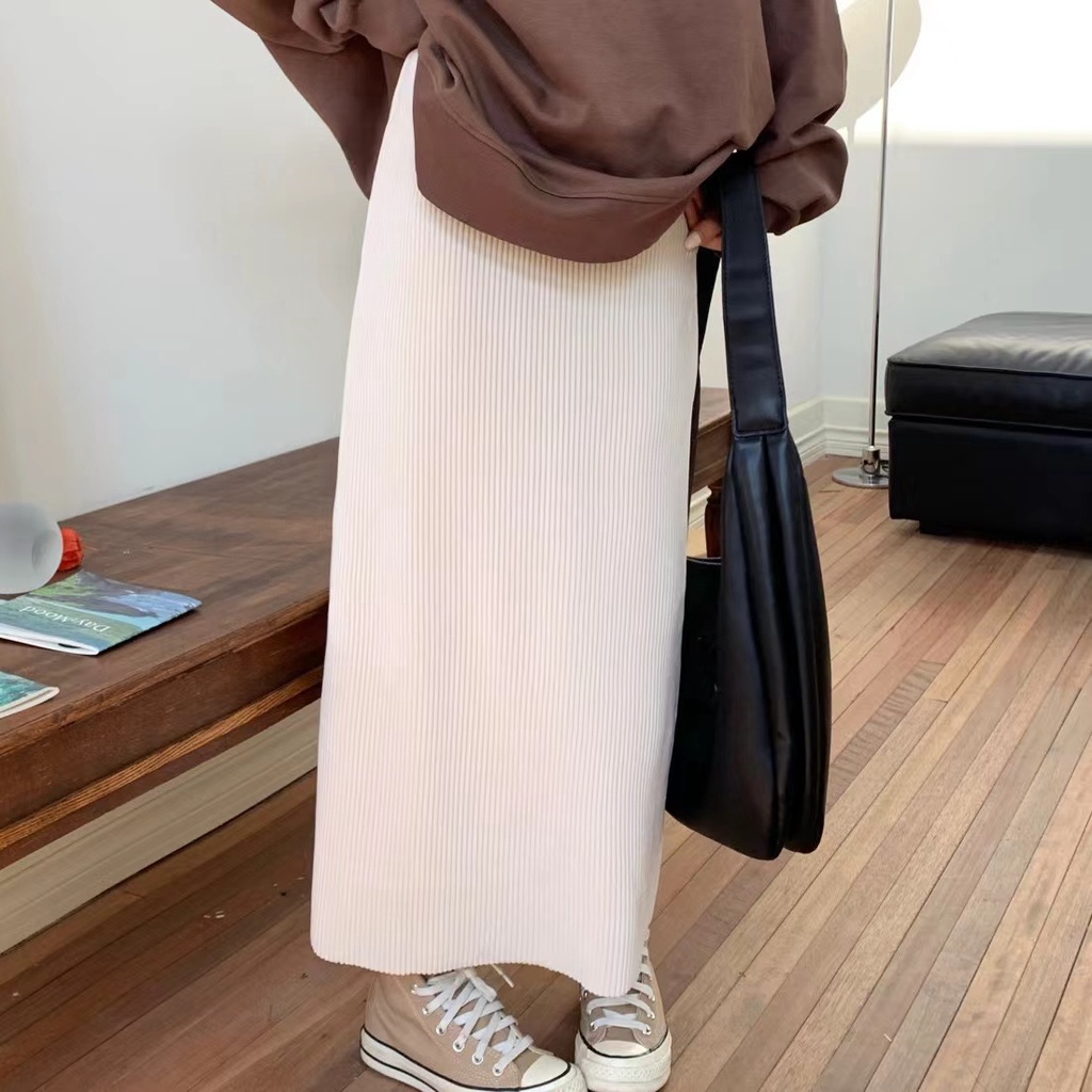 Chân Váy Bút Chì Lưng Cao Phong Cách Hàn Quốc Mới