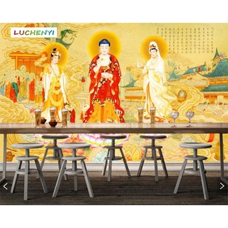 Giấy dán tường hình phật giáo đẹp mắt