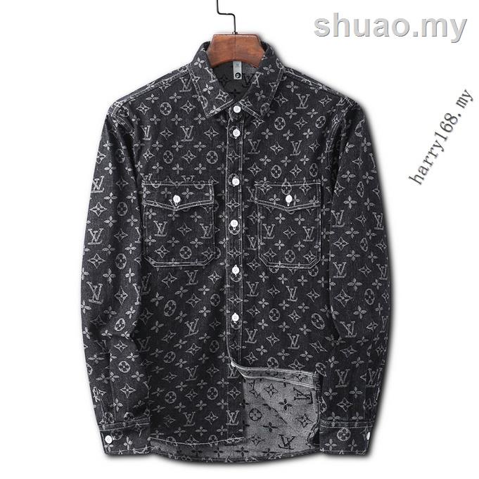 Lv LOUIS VUITTON Áo Sơ Mi Dài Tay Sang Trọng Cho Nam S-XXXL M3359