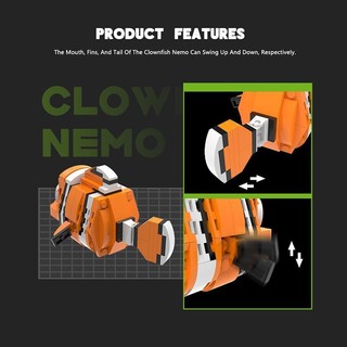 Đồ Chơi Lắp Ráp Mô Hình Cá Hề Nemo-Nemo
