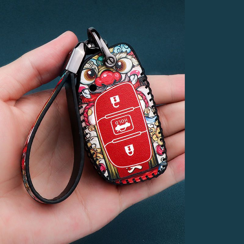 Bao da bọc bảo vệ cho đầu chìa khóa xe hơi Hyundai I10/ Tucson/ Elantra 2020 bọc chìa khoá Hyundai i10, Elantra, Tucson
