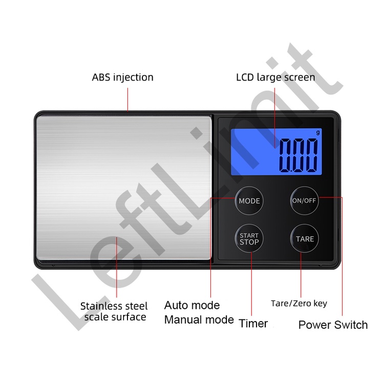 Cân Cà Phê Mini Bỏ Túi Có Màn Hình LCD 1000X0.1G