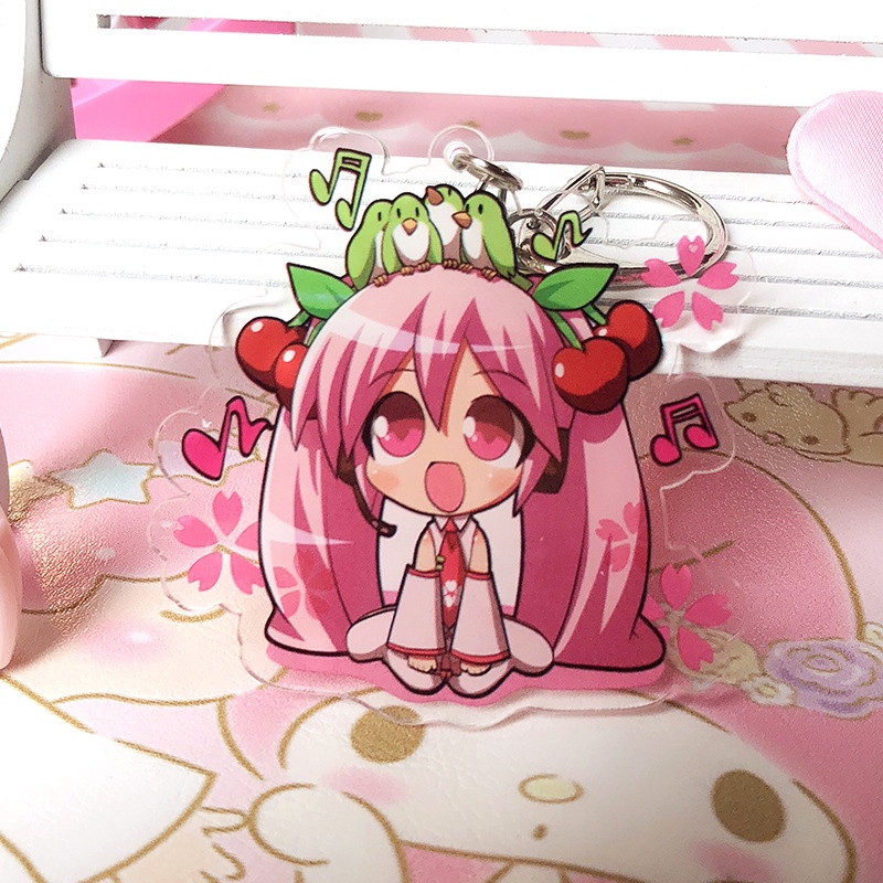 Móc Khóa Nhựa Acrylic Hình Hatsune Miku Dễ Thương