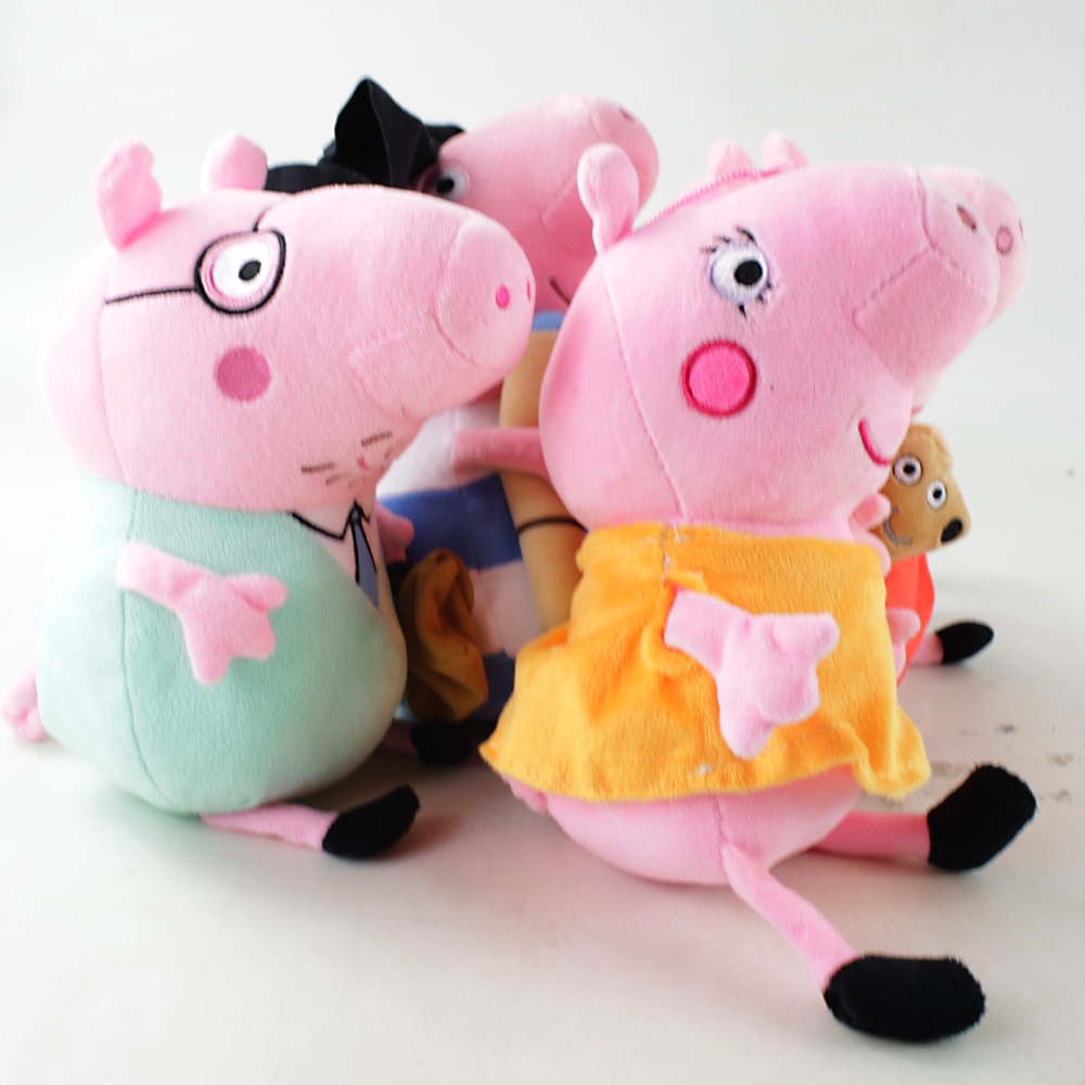 Đồ chơi nhồi bông 4 Kiểu Hình Heo Peppa 21-24cm Mềm Mại Đáng Yêu