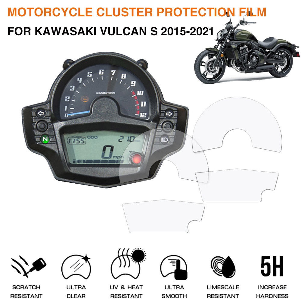 Dành Cho KAWASAKI VULCAN S 650 S650 VN650 Phụ Kiện Xe Máy Cụm Chống Trầy Xước Phim Bảo Vệ Màn Hình D