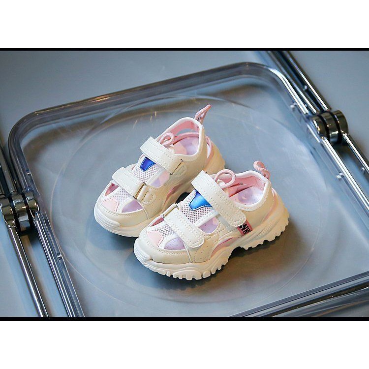 Xăng đan Lưới Thoáng Khí Đế Mềm Cỡ Vừa Và Lớn Thời Trang Mùa Hè Cho Bé Gái