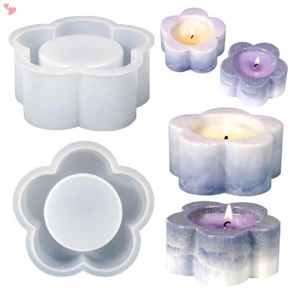 Khuôn Silicone Làm Đế Nến Hình Hoa Mận Xinh Xắn