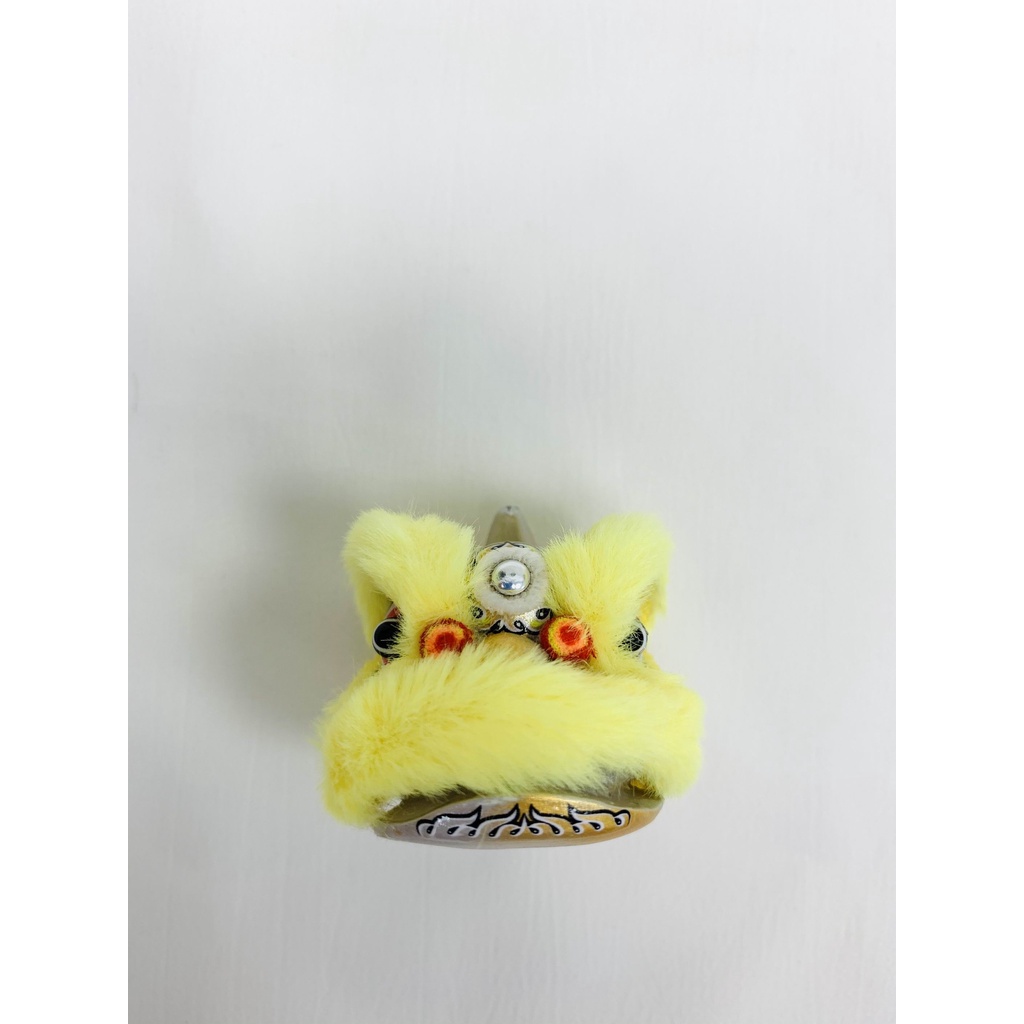 毛毛-将军黄 Móc Khóa Resin Hình Sư Tử Nhảy Múa Thời Trang