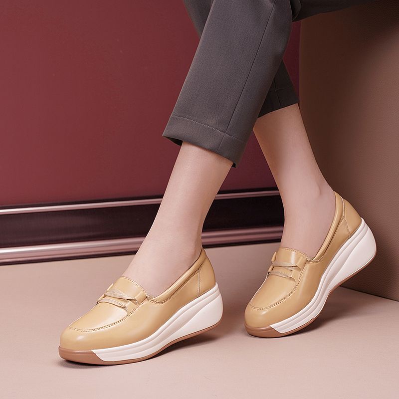 Giày Lười Da Thật Đế Mềm Chống Trượt Thoải Mái Thời Trang Mùa Xuân 2023