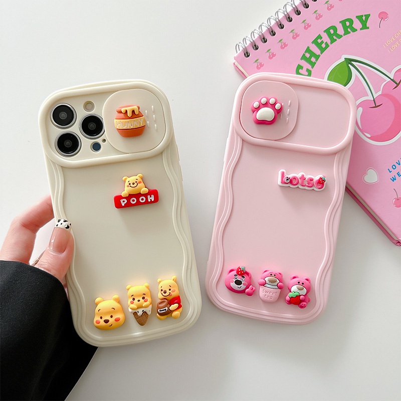 Ốp Điện Thoại Kiểu Vali Họa Tiết Gấu Nâu Cho iPhone 12 13 11 PRO MAX XR 11 12 PRO X XS MAX