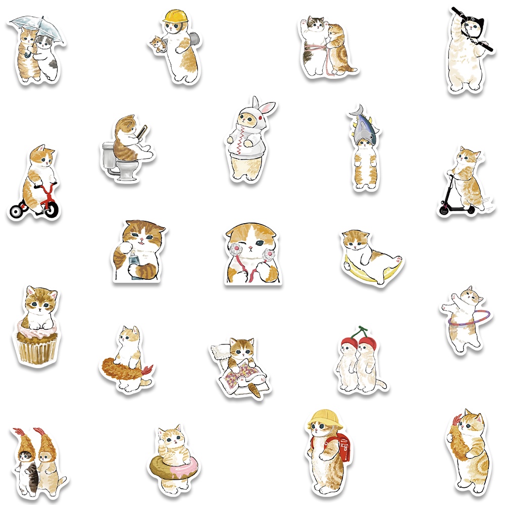 Bộ 64 Miếng Dán Hoạt Hình Pokemon Chống Thấm Nước Trang Trí Nón Bảo Hiểm