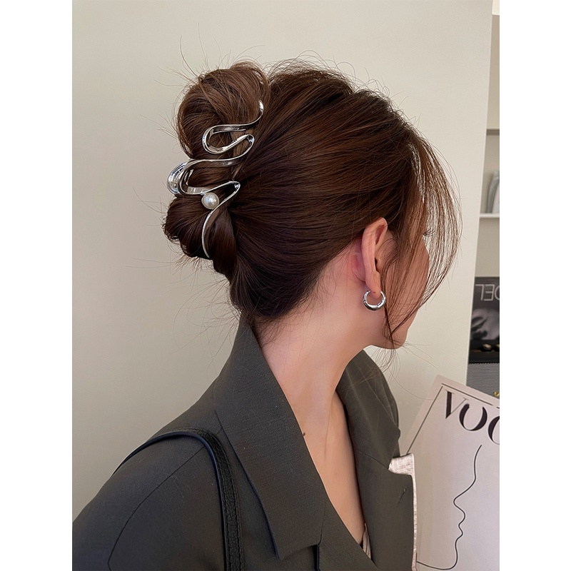 Kẹp Tóc Bản Lớn Phong Cách ins Cao Cấp Cho Nữ
