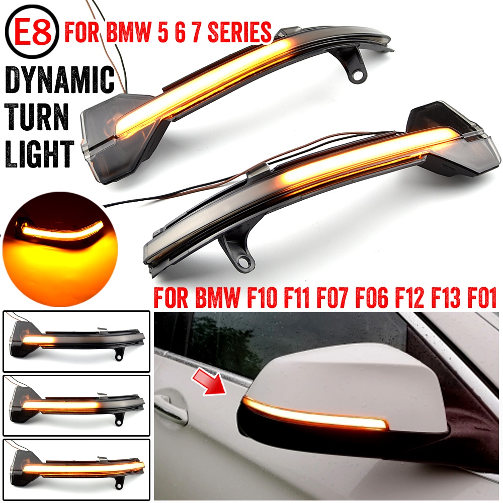 Đèn Xi Nhan Gắn Gương Chiếu Hậu Cho BMW 5 6 7 Series F10 F11 F07 F06 F12 F13 F01 F02