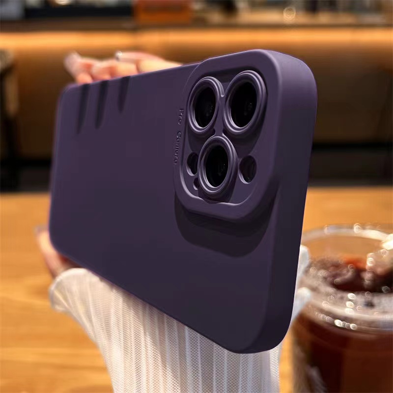 Ốp Điện Thoại Silicon Mềm Chống Sốc Bảo Vệ Ống Kính Cho iPhone 13 Pro Max 11 12 Pro Max XR Xs Max X Xs Mini 7 8 Plus SE 2020